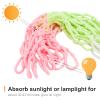 Walbest 1/2 Pcs Glow in Dark Basketball Net Replacement - Heavy Duty Indoor and Outdoor, Standard Size Basketball Hoop Net, 12 Loop Basketball Nets, All-Weather Basketball Netting 1 Pc view 3