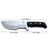 GCS Handmade G10 Handle D2 Tool Steel Bushcraft Hunting Knife with leather sheath Full tang blade designed for Hunting & EDC GCS 309s view 2