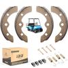 10L0L Golf Cart Brake Shoes/Pads Brake Spring Kit for Club Car DS & Precedent 1995 Up, Tempo 2018 Up, EZGO TXT Medalist 1986.5-1995, Yamaha G1 G2 G8 G9, OEM 101823201, 101816301 (2 Short & 2 Long) view 1