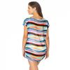 Anne Cole Wavy Stripe MESH TEE, XS/S view 2