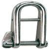 MarineNow 316 Stainless Steel Captive Key Pin Halyard D-Shackle with Bar Choose Size and Quantity (05 mm (3/16"), 01-Pack) view 1