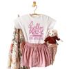 Hello Pre-K Back to School Outfits for Girls, Personalized Kindergarten Shirts for Toddler Girl, Cute First day of School Outfit, Second, Third, Fourth, Fifth Grade Clothes for Kids. PCL SHIRT ONLY view 1