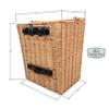 Proper Velo Company Sunnyside Wicker Pannier - Durable, Rattan, Quick-Release, Rear Bicycle Storage Basket, One size view 4