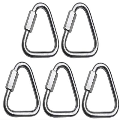 MarineNow 316 Stainless Steel Delta Quick Link Marine Grade Triangle Choose Size and Quantity (05-Pack, 12 mm (1/2"))