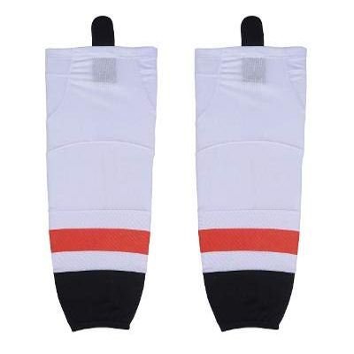 TW Ice Hockey Socks Youth to adult Size 20 to 30 Inches (White/Red9, 30)