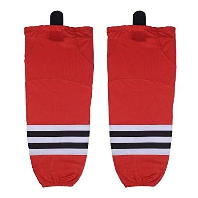 TW Ice Hockey Socks Youth to adult Size 20 to 30 Inches (Red/Black10, 26)