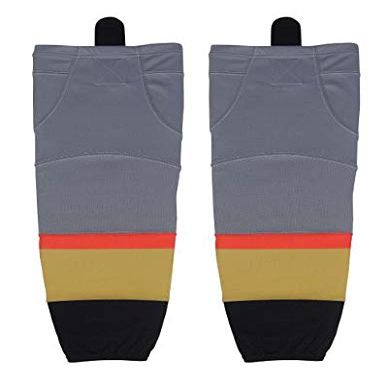 TW Ice Hockey Socks Youth to adult Size 20 to 30 Inches (Grey/Red6, 28)