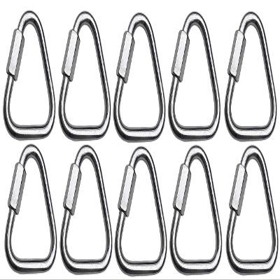 MarineNow 316 Stainless Steel Delta Quick Link Marine Grade Triangle Choose Size and Quantity (10-Pack, 10 mm (3/8"))