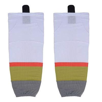 TW Ice Hockey Socks Youth to adult Size 20 to 30 Inches (White/Grey5, 24)