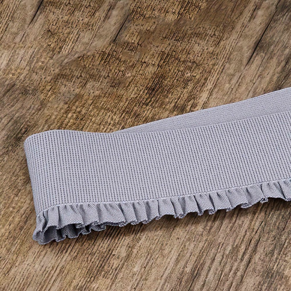 GMMDXD High Elastic Waistband Folds lace Elastic Band high Waist Wide Flat Rubber Band Skirt Clothing widening Thickening Accessories (Color : Gray 1M)
