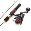 98 G Ultra-Lightweight Boat Fishing Rod, 67cm Ultra-Short Children's Fishing Rod, Boat Fishing Rod and Reel Set, Mini Ice Fishing Rod Reel Set, Beginner Fishing, Bass Rod ZYHYD (Color : Rod+Reel) view 1