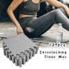 12pcs Durable Foam Floor Mat, Exercise Mat, Protective Flooring Mat Interlocking Floor Mat Tiles for Gym Equipment, Home Gym, Cushion for Workouts view 4