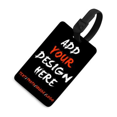 Tuizumy Custom Luggage Tag - Personalized Your Own Text, Image, Photo, Logo Customized Travel Suitcases Labels Tags with Full Privacy Card1 PCS