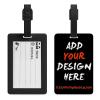 Tuizumy Custom Luggage Tag - Personalized Your Own Text, Image, Photo, Logo Customized Travel Suitcases Labels Tags with Full Privacy Card1 PCS view 2