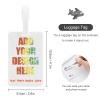 Tuizumy Custom Luggage Tag - Personalized Your Own Text, Image, Photo, Logo Customized Travel Suitcases Labels Tags with Full Privacy Card1 PCS view 3