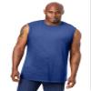 KingSize Men's Big & Tall Shrink-Less Lightweight Muscle T-Shirt - 6XL, Heather Navy view 1