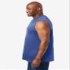 KingSize Men's Big & Tall Shrink-Less Lightweight Muscle T-Shirt - 6XL, Heather Navy view 4