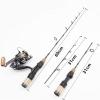 45 G Ultra-Lightweight Boat Fishing Rod Ice Fishing Rod, 2Tips 60cm Ultra-Short Childrens Fishing Rod, Stick Roll Combo, Mini Ice Fishing Rod Reel Set, Beginner Fishing, Bass Fishing ZYHYD view 2