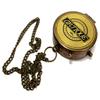 Nautical Brass Compass Handmade Working Magnetic Pocket Chain Sailor Pirate Gift view 1