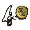 Nautical Brass Compass Handmade Working Magnetic Pocket Chain Sailor Pirate Gift view 2