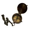 Nautical Brass Compass Handmade Working Magnetic Pocket Chain Sailor Pirate Gift view 3