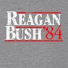 Go All Out 3X-Large Dark Heather Gray Mens Reagan Bush 1984 Republican Campaign Deluxe Soft T-Shirt view 3