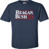 Go All Out XX-Large Navy Blue Adult Reagan Bush 1984 Republican Campaign T-Shirt view 1