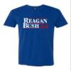 3X-Large Royal Mens Reagan Bush 1984 Republican Campaign Deluxe Soft T-Shirt view 1