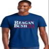 3X-Large Royal Mens Reagan Bush 1984 Republican Campaign Deluxe Soft T-Shirt view 2