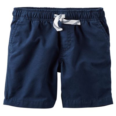 Carter's Boys Pull-On Canvas Shorts, Navy, 12 Months