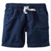 Carter's Boys Pull-On Canvas Shorts, Navy, 12 Months view 1