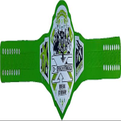 DX Generation Wrestling Championship Replica Belt, Chrome Plated (Zinc), Green