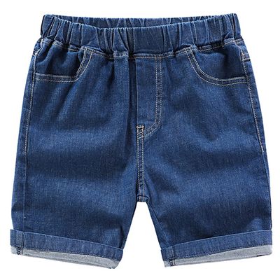 EISHOW Baby Infant Toddler Boy Girl Outfit Summer Casual Elastic Jeans Denim Shorts Pull-On Bottoms Cropped Denim Short Pants (Navy,5-6Y,5 Years,6 Years)