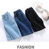 EISHOW Baby Infant Toddler Boy Girl Outfit Summer Casual Elastic Jeans Denim Shorts Pull-On Bottoms Cropped Denim Short Pants (Navy,5-6Y,5 Years,6 Years) view 2