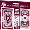 MasterPieces Game Day - NCAA Texas A&M Aggies 2-Pack Playing Cards & Dice Pack - Officially Licensed Set for Adults and Family view 1