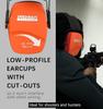 PROHEAR 016 Ear Protection Safety Earmuffs for Shooting, NRR 26dB Hearing Protector with Low-Profile Earcups, Compact Foldable Ear Defenders for Gun Range, Hunting (Orange) view 3
