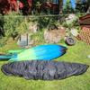 J&C Kayak Covers for Outdoor Storage Waterproof Canoe Cover Dust Proof Fits 8ft 10ft 12ft 13ft 14ft 15 16 17 18ft 19 ft 210D Polyester Anti Sunlight Fishing Boat Protector Black (13.4-14.8ft) view 3