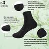 SERISIMPLE Kids Viscose Bamboo School Socks Soft flate Seam Color Anti Odor Thin Breathable Stretch Cuffs Girls Boy 5 Pairs (US, Alpha, Medium, Regular, Black) view 3