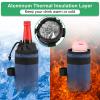 Accmor Insulated Bike Water Bottle Holders,Bike Cup Holder Keep Bottle Cool or Warm, Bike Water Bottle Cage for Kid's Bike,Mountain Bike,Cruiser, Road Bike,Blue view 4