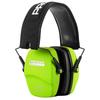 PROHEAR 016 Ear Protection Safety Earmuffs for Shooting, NRR 26dB Hearing Protector with Low-Profile Earcups, Compact Foldable Ear Defenders for Gun Range, Hunting (Fruit Green) view 1