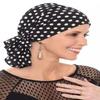 Headwear for Large Heads - Cardani Large Viscose from Bamboo Slip On Scarf - Luxury Bamboo - Polka Dot view 1