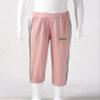 easyforever Kids Boys Girls Active Sweatpants Dance Bottoms Workout Fitness Pants Summer Casual Trousers Pink 3-4 view 3