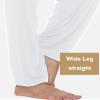 DIBAOLONG Womens Yoga Pants Wide Leg Comfy Drawstring Loose Straight Lounge Running Workout Legging White XS view 4