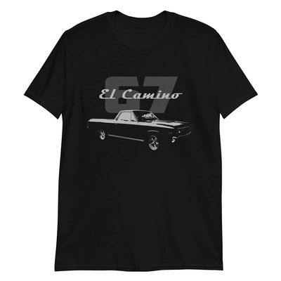 1967 Chevy El Camino Classic Car Short-Sleeve Unisex T-Shirt Black