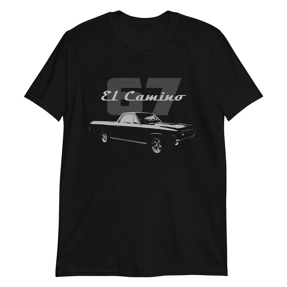 1967 Chevy El Camino Classic Car Short-Sleeve Unisex T-Shirt Black