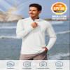 TACVASEN Golf Shirts Men UV Protection Long Sleeve Quick Dry Fit Athletic Workout Hiking Sun Protection Athletic T-Shirts White view 3