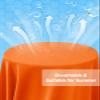 TACVASEN Running Shirts for Men Long Sleeve UV Protection 1/4 Zip Shirts for Athletic Summer Tops for Mens Rash Guard Golf T-Shirts Orange L view 4