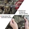 GRVCN Camo Burlap Cradle Mesh Fabric - 75D Camouflage Netting Cover for Hunting Ground Blinds, Camping Military Tree Stands view 4