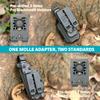 GUN & FLOWER MOLLE Adapter, Polymer Modular Attachment for Gun Holsters/Magazine Pouches. Fits Molle Belt/Molle Vest. 1-Pack 2-Pack 4-Pack view 2