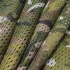 GRVCN Camo Burlap Cradle Mesh Fabric - 75D Camouflage Netting Cover for Hunting Ground Blinds, Camping Military Tree Stands view 2